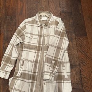 7 Diamonds Plaid Shacket